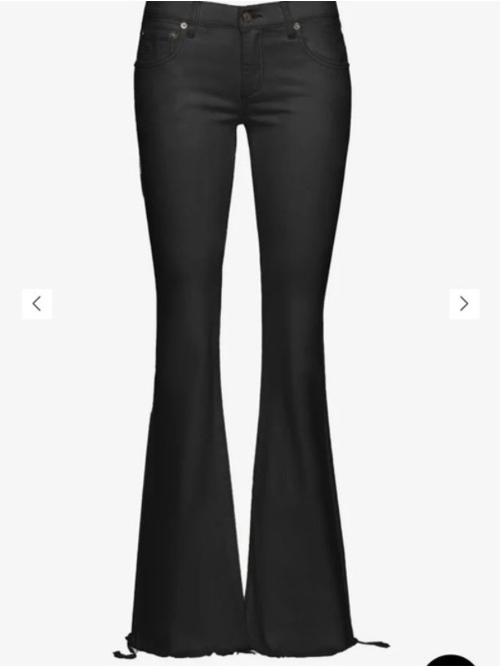 SER.O.YA Black Boot Cut Flare Pants
